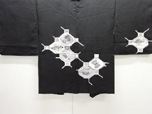 蜀江に宝尽くし模様刺繍絵羽織